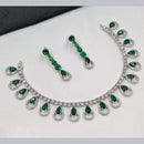 NAFJ Sparkling American Daimonds For Modern Elegance Necklace Set