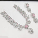 NAFJ Sparkling American Daimonds For Modern Elegance Necklace Set