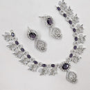 NAFJ Sparkling American Daimonds For Modern Elegance Necklace Set