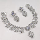 NAFJ Sparkling American Daimonds For Modern Elegance Necklace Set