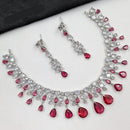 NAFJ Sparkling American Daimonds For Modern Elegance Necklace Set