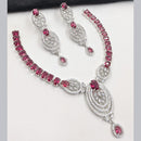 NAFJ Sparkling American Daimonds For Modern Elegance Necklace Set