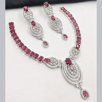 NAFJ Sparkling American Daimonds For Modern Elegance Necklace Set