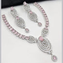 NAFJ Sparkling American Daimonds For Modern Elegance Necklace Set