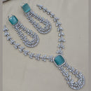 NAFJ Sparkling American Daimonds For Modern Elegance Necklace Set