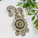 NAFJ Royal Groom Kundan Stone Brooch For Men Kalangi (Safa \ Padgdi)