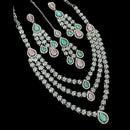 NAFJ Sparkling American Daimonds For Modern Elegance Necklace Set