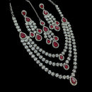 NAFJ Sparkling American Daimonds For Modern Elegance Necklace Set