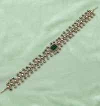 NAFJ Heritage Crystal Stone And Ghungroo Sheeshphool