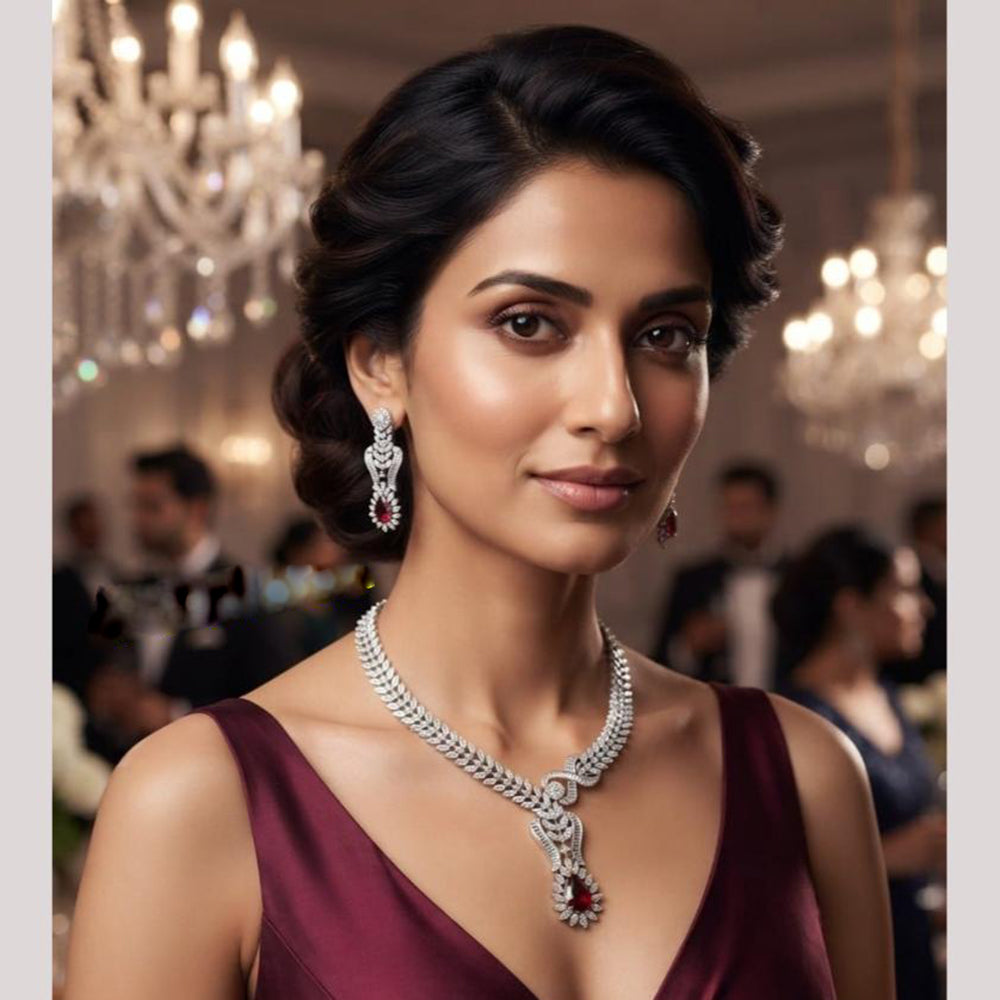 NAFJ Royal American Daimond Necklace Set