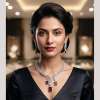 NAFJ Royal American Daimond Necklace Set