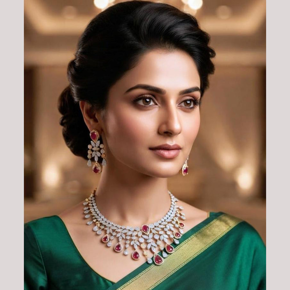 NAFJ Royal American Daimond Necklace Set
