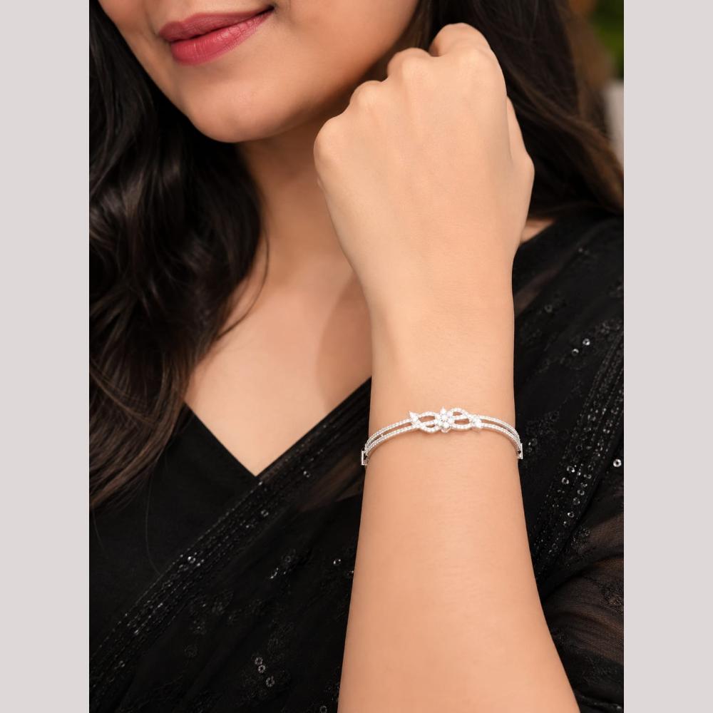 NAFJ Sparkling Austrian Stone Openable Fashion Bracelet