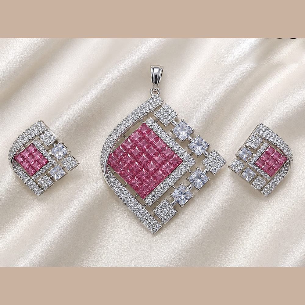 NAFJ Royal American Diamond Pendant Set