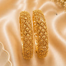 NAFJ Gold Plated Bangles Set for Women Traditional Indian Ethnic Jewelry