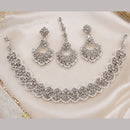 NAFJ Glamorous Crystal Stone And Pearl Necklace Set