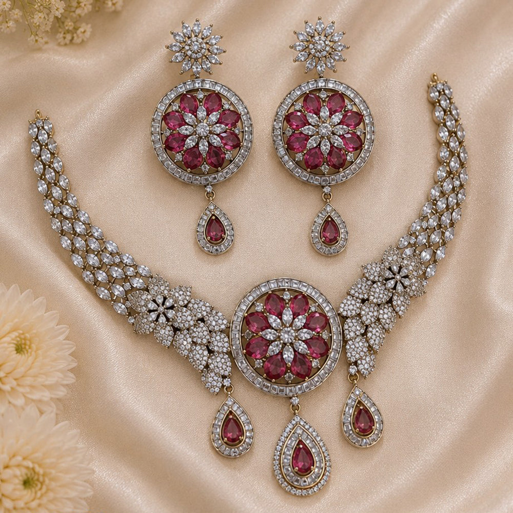 NAFJ Royal American Daimond Necklace Set