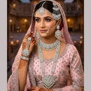 NAFJ Grand Austrian Stone And Pearl And Beads Dreamy Bridal Set