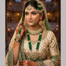 NAFJ Grand Austrian Stone And Pearl And Beads Dreamy Bridal Set