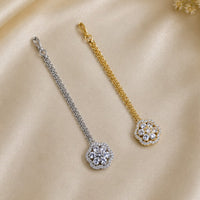 NAFJ Sparkling American Diamond Maangtikka