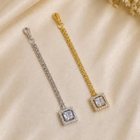 NAFJ Sparkling American Diamond Maangtikka