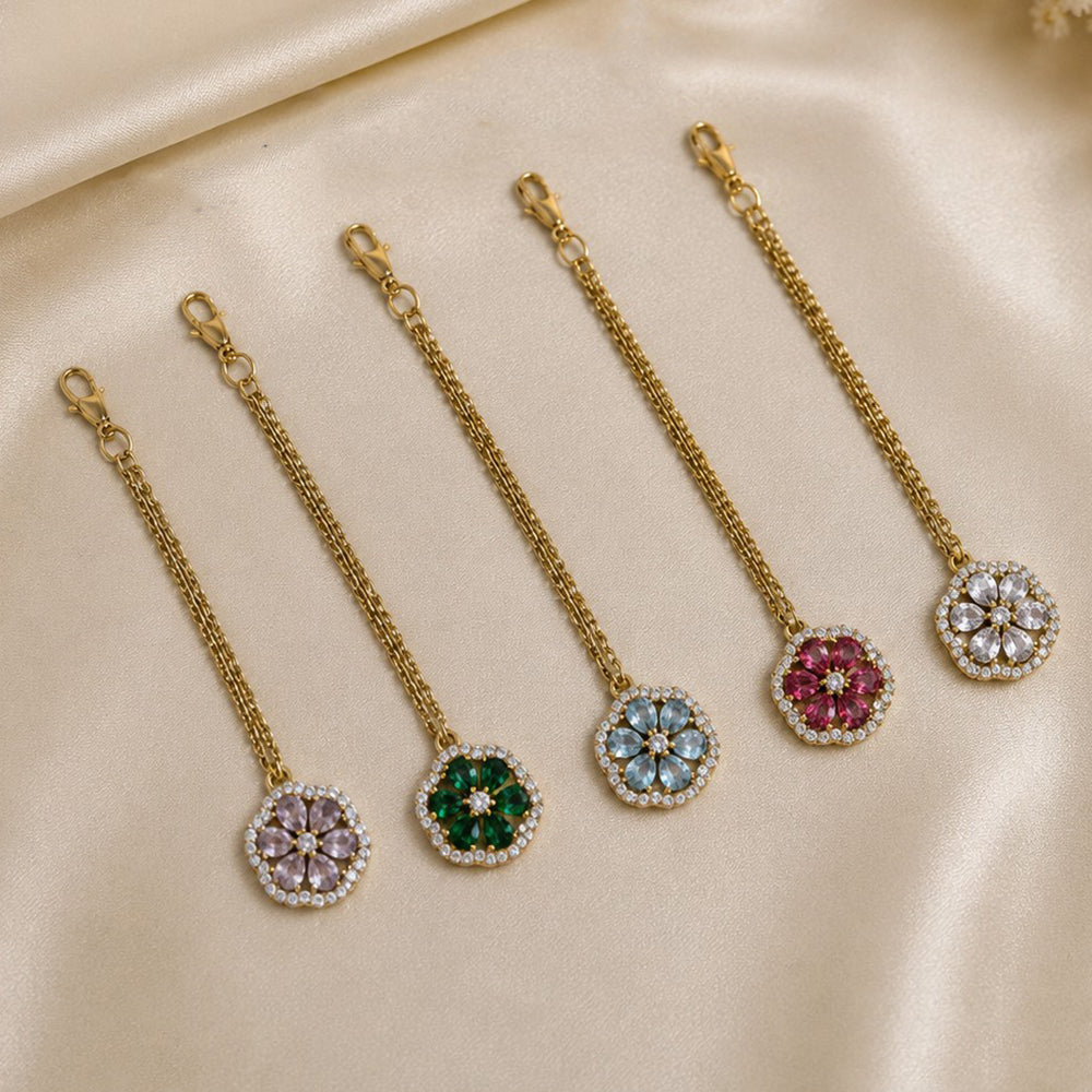 NAFJ Sparkling American Diamond Maangtikka