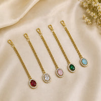 NAFJ Sparkling American Diamond Maangtikka