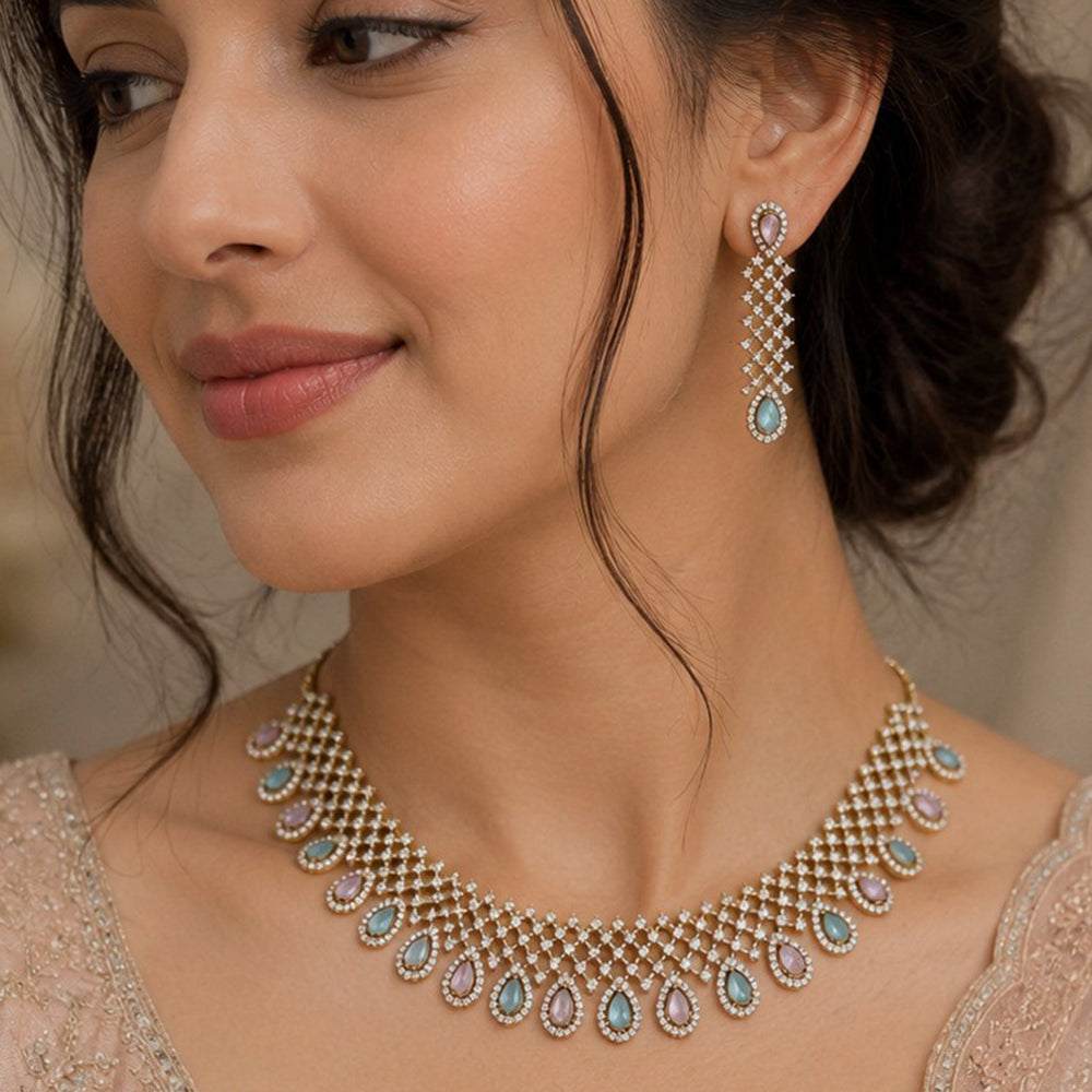 NAFJ Royal American Daimond Necklace Set