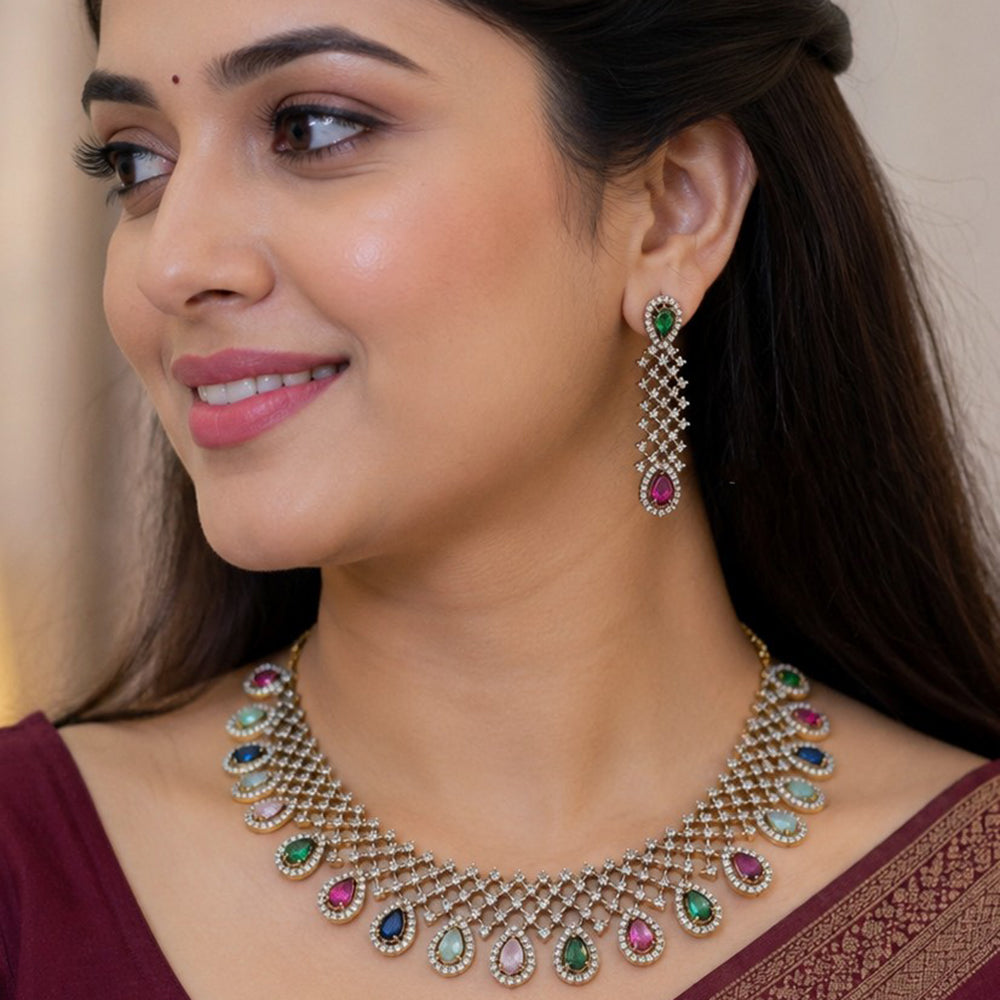 NAFJ Royal American Daimond Necklace Set