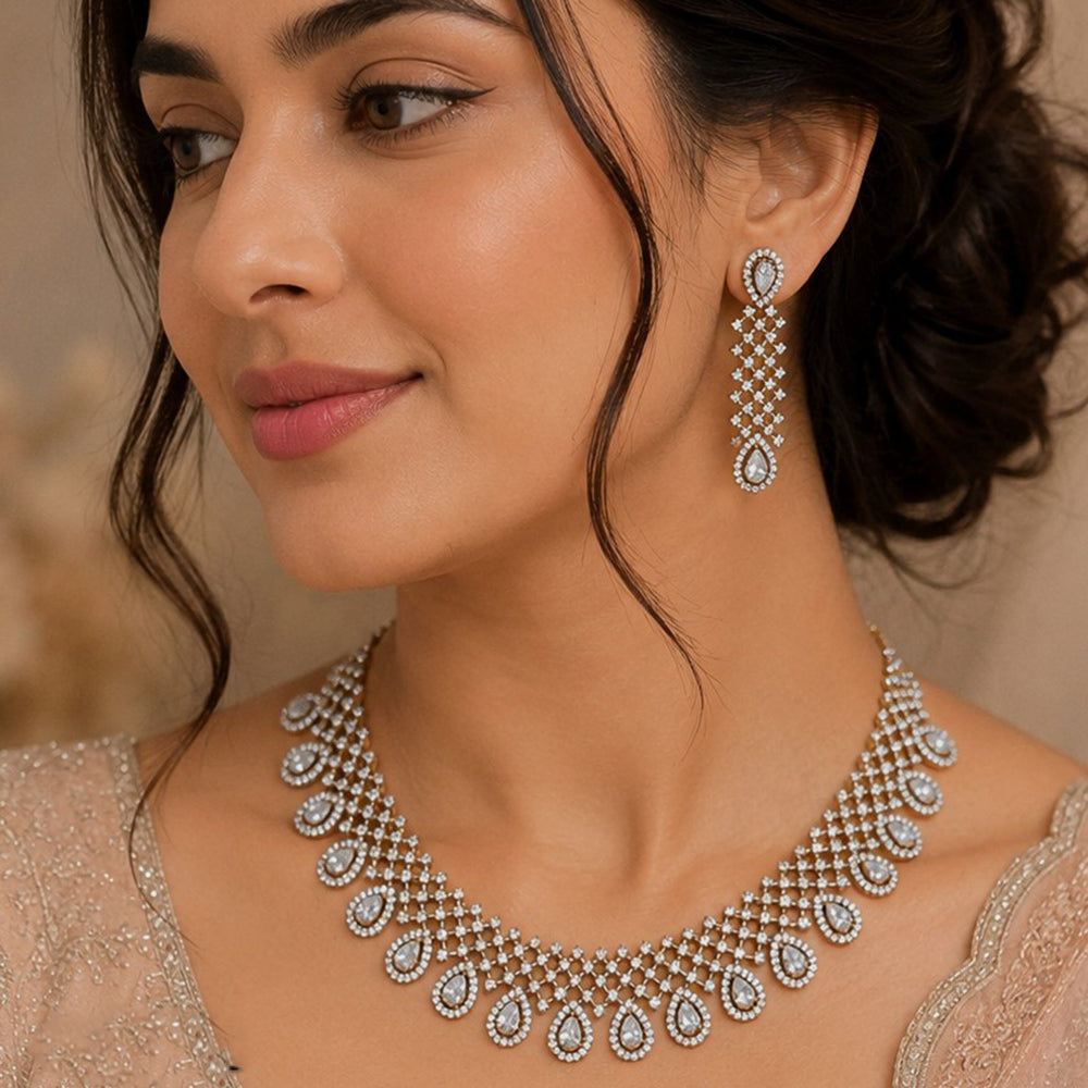 NAFJ Royal American Daimond Necklace Set