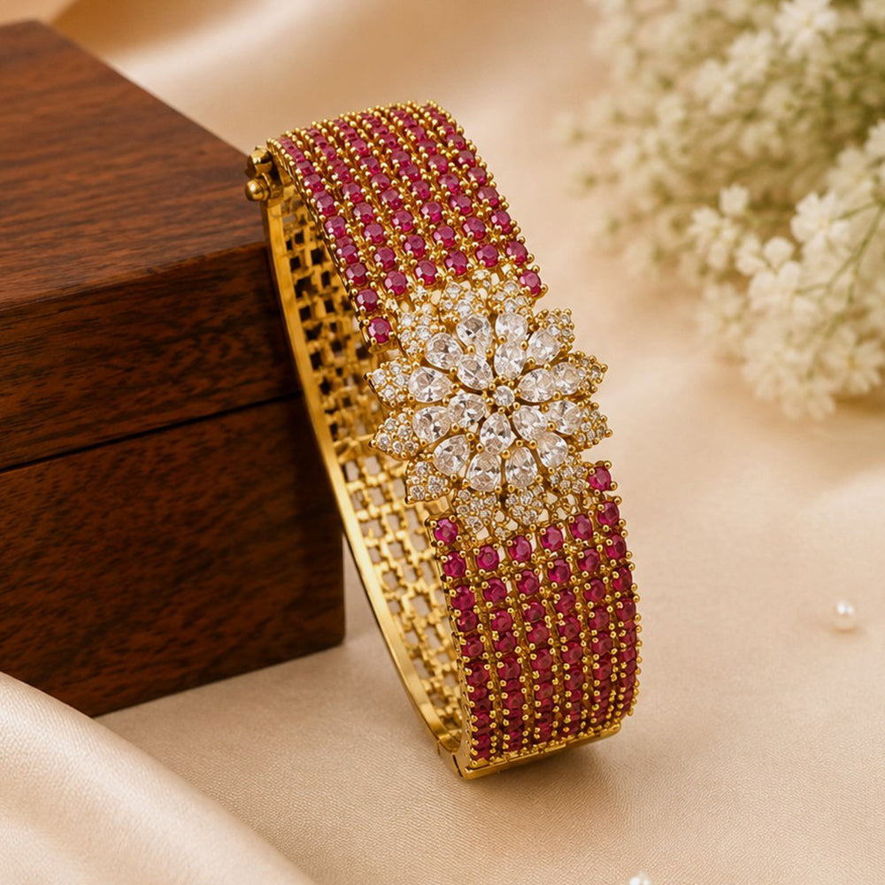 NAFJ Luxury American Diamond Openable Bracelet