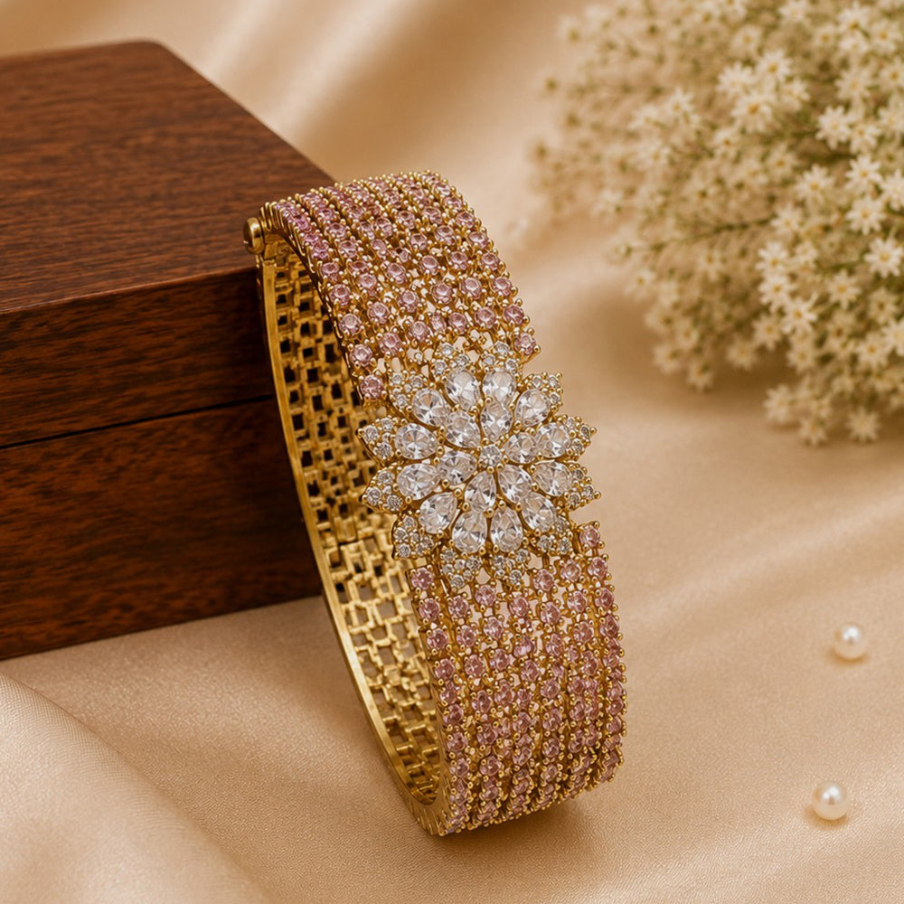 NAFJ Luxury American Diamond Openable Bracelet