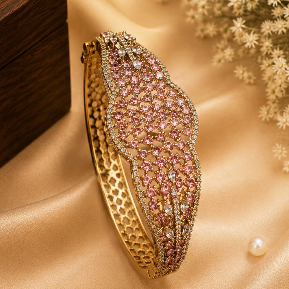 NAFJ Luxury American Diamond Openable Bracelet
