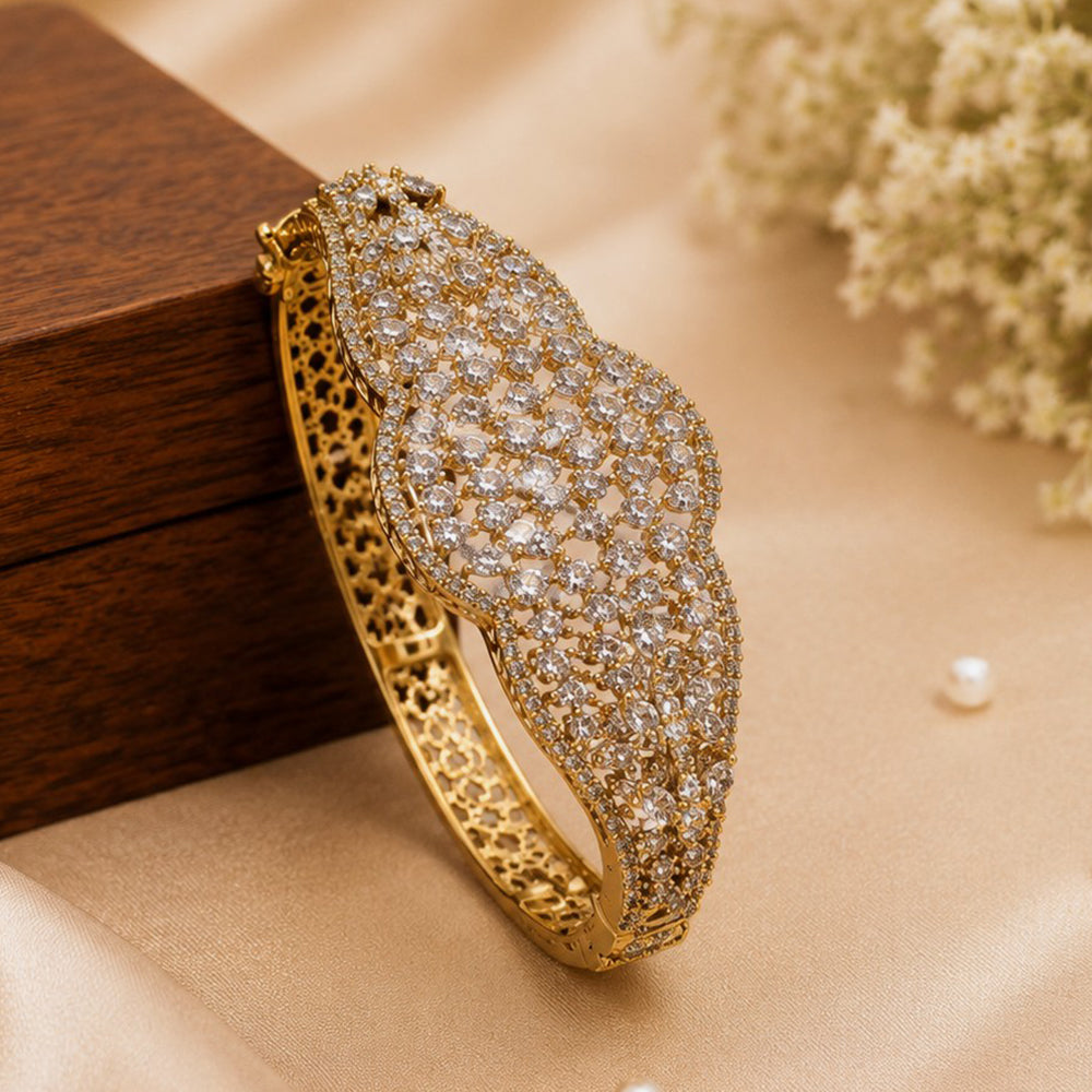 NAFJ Luxury American Diamond Openable Bracelet