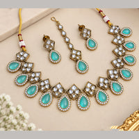 NAFJ Glamorous Crystal Stone Necklace Set