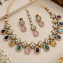 NAFJ Glamorous Crystal Stone Necklace Set