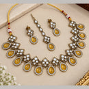 NAFJ Glamorous Crystal Stone Necklace Set