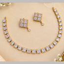 NAFJ Glamorous Crystal Stone And Austrian Stone Necklace Set