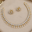 NAFJ Glamorous Crystal Stone And Austrian Stone Necklace Set