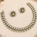 NAFJ Glamorous Crystal Stone And Austrian Stone Necklace Set