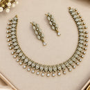 NAFJ Glamorous Crystal Stone And Austrian Stone Necklace Set
