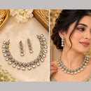 NAFJ Glamorous Crystal Stone Necklace Set