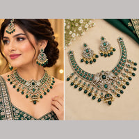 NAFJ Elegant Pota Stone And Beads Necklace Set