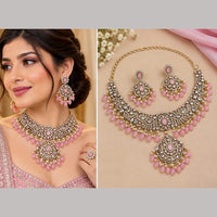 NAFJ Elegant Pota Stone And Beads Necklace Set