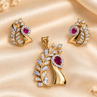 NAFJ Royal American Diamond Pendant Set