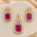 NAFJ Royal American Diamond Pendant Set