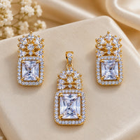 NAFJ Royal American Diamond Pendant Set