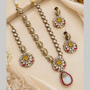 NAFJ Glamorous Crystal Stone And Austrian Stone Necklace Set