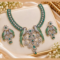 NAFJ Royal American Daimond Bird Necklace Set