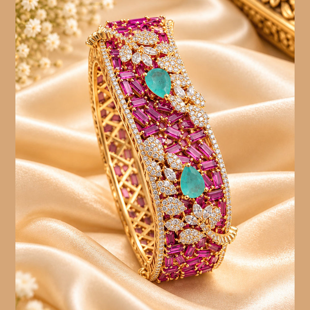 NAFJ Luxury American Diamond Openable Bracelet